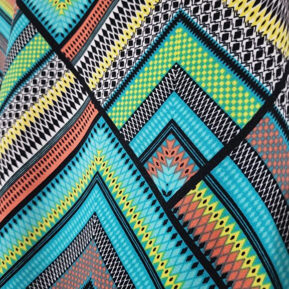 Blair Womens Artsy Multicolor Fluid Knit Open Front Shawl Collar Cardigan 3/4 L - Picture 2 of 7